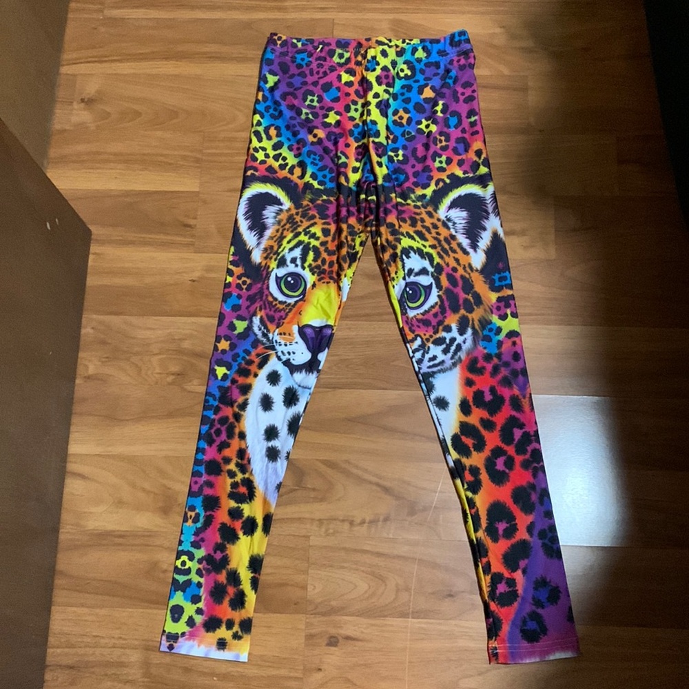 Lisa Frank style leggings